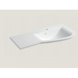 ORISTO OPAL szafka z umywalką 90 cm, prawa, biały połysk - OR30-SD4S-90-1-PV6, UME-OP-90-92-P
